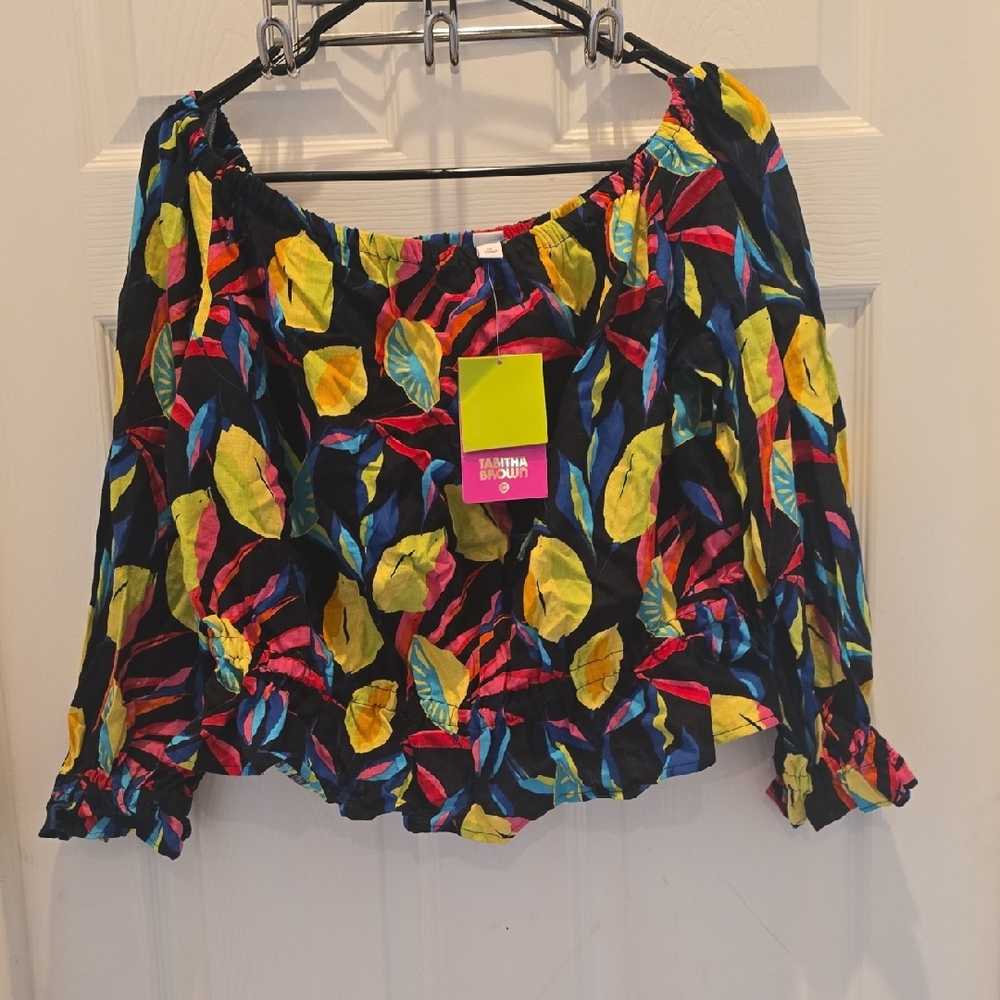 Vibrant Multicolor Off-Shoulder Blouse